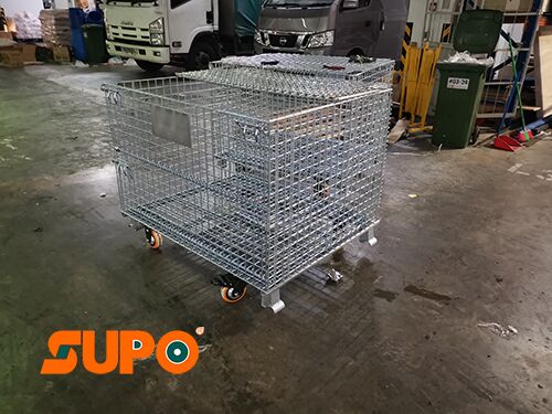 Cage-with-wheel-1 Pallet Mesh With Wheel